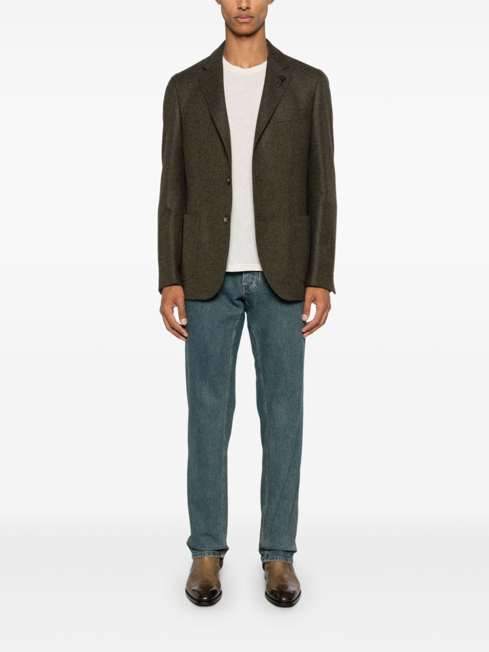 Lardini straight-leg Jeans Blue Maison-Kitsune Men Regular & Straight-Leg Jeans