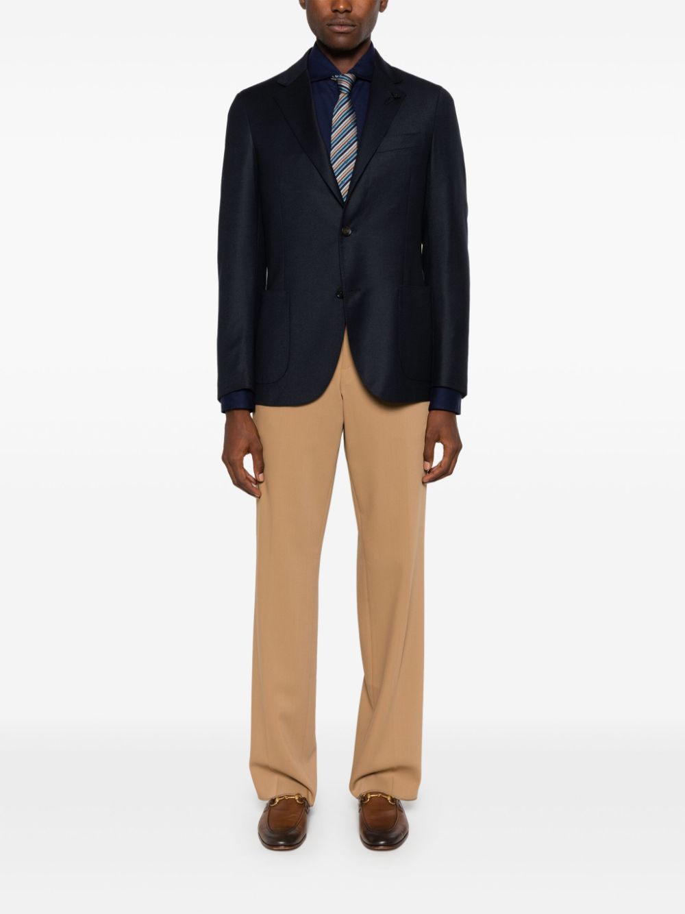 Men Blazers Maison-Kitsune Lardini Special Blazer Blue