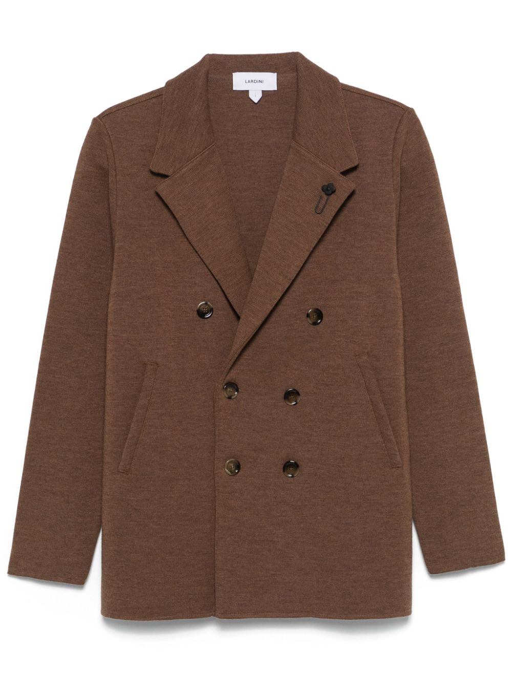 Men Cardigans Maison-Kitsune Lardini Knitted Blazer Brown