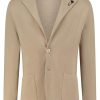Lardini brooch-detail single-breasted Blazer Neutrals Maison-Kitsune Men Blazers