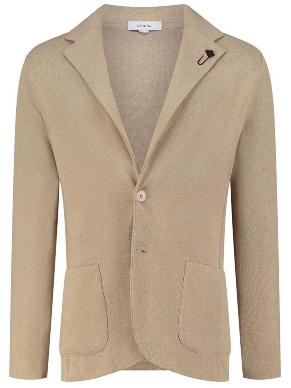 Lardini brooch-detail single-breasted Blazer Neutrals Maison-Kitsune Men Blazers