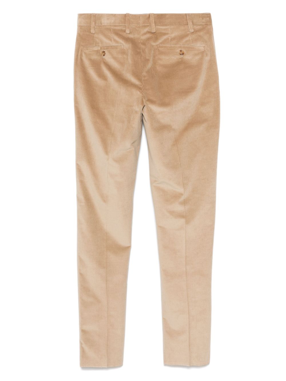 Maison-Kitsune Regular-Fit & Straight Leg Pants Men Lardini Corduroy Trousers Neutrals