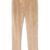 Maison-Kitsune Regular-Fit & Straight Leg Pants Men Lardini Corduroy Trousers Neutrals