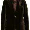 Men Blazers Maison-Kitsune Lardini Velvet Blazer Green