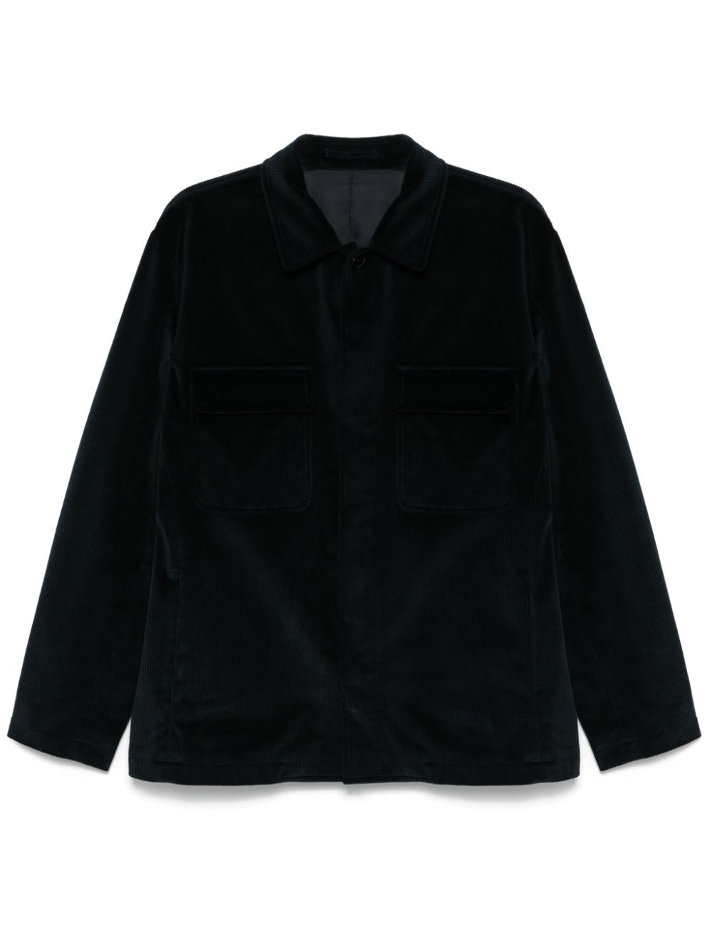 Lardini Corduroy Shirt Jacket Blue Men Shirt Jackets Maison-Kitsune