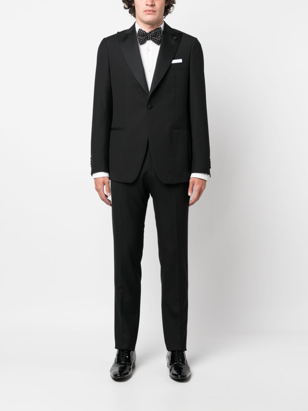 Lardini single-breasted Suit Black Maison-Kitsune Men Tuxedos & Dinner Suits