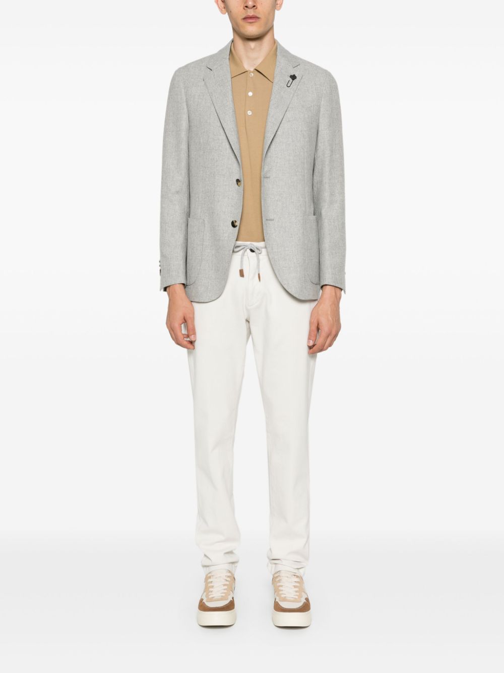Lardini single-breasted Blazer Grey Maison-Kitsune Men Blazers