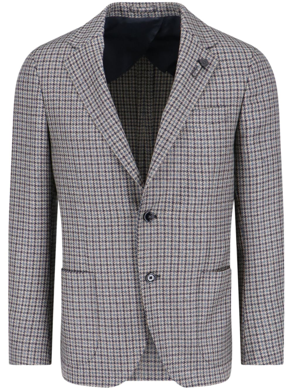 Men Blazers Maison-Kitsune Lardini Houndstooth Blazer Neutrals