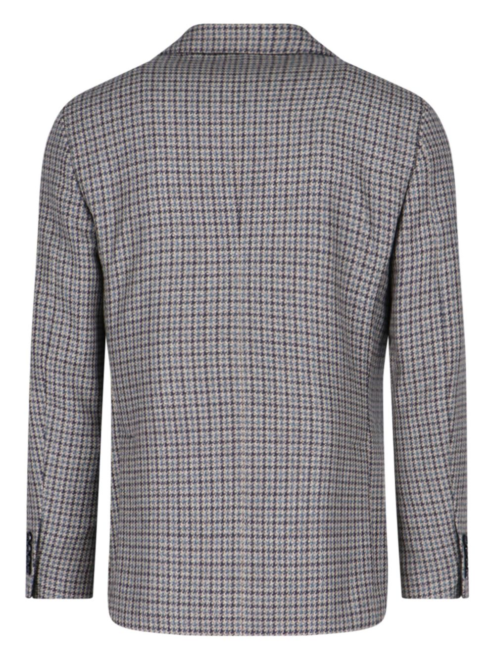 Men Blazers Maison-Kitsune Lardini Houndstooth Blazer Neutrals