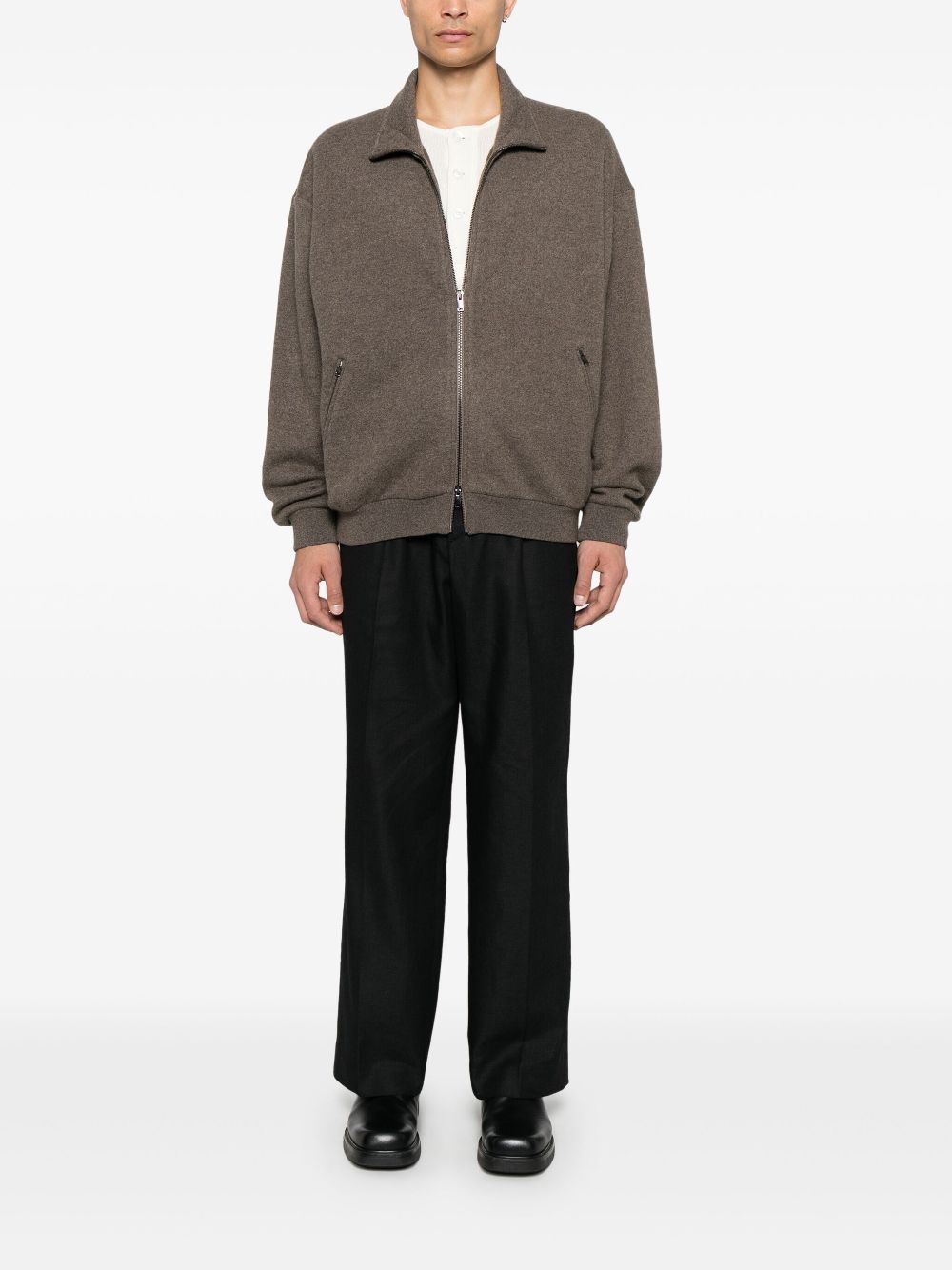 Lardini Cashmere Sweater Neutrals Men Knitted Sweaters Maison-Kitsune