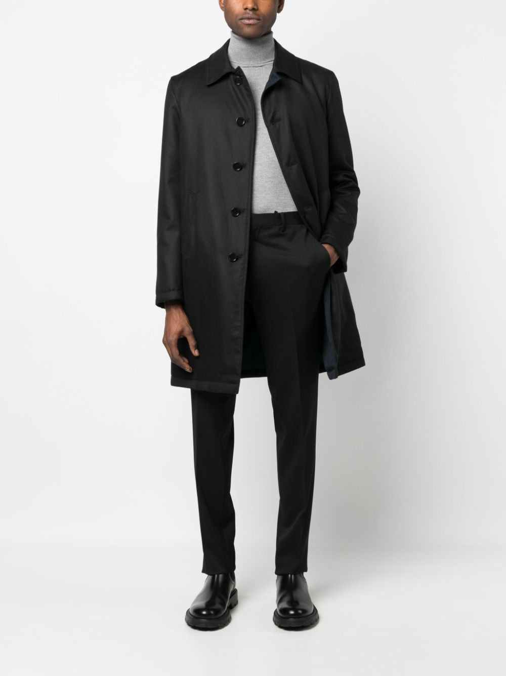 Lardini straight-leg Wool Trousers Black Maison-Kitsune Men Regular-Fit & Straight Leg Pants