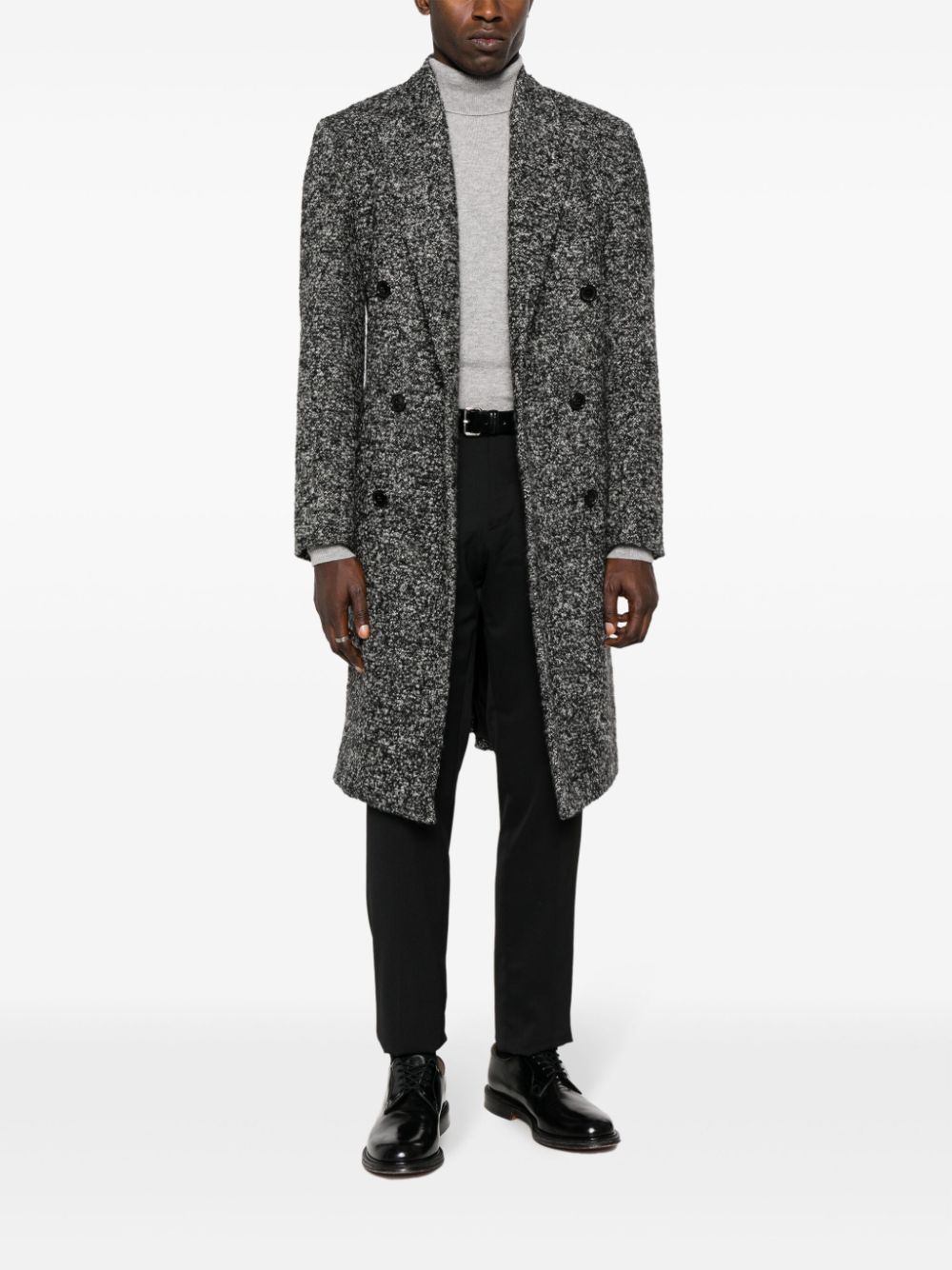 Men Tailored Pants Maison-Kitsune Lardini slim-fit Tailored Trousers Black