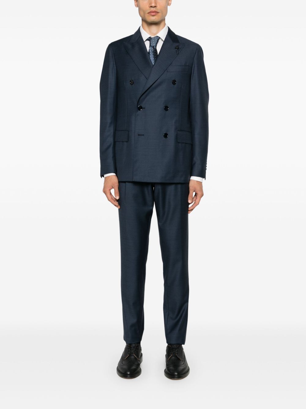 Lardini double-breasted Suit Blue Men Double Breasted Suits Maison-Kitsune