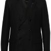 Lardini double-breasted Linen Blazer Black Men Blazers Maison-Kitsune
