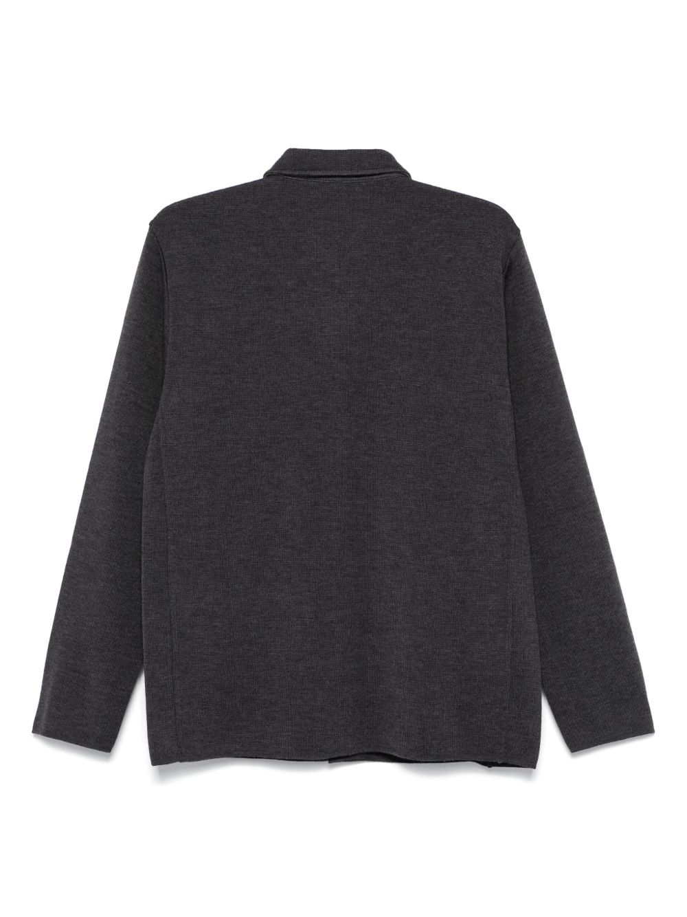 Maison-Kitsune Cardigans Men Lardini Virgin Wool Cardigan Grey