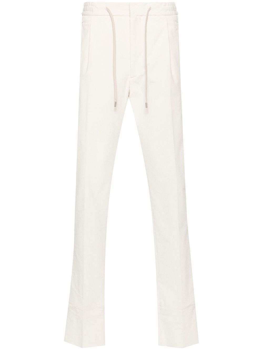 Lardini Corduroy Trousers White Men Chinos Maison-Kitsune