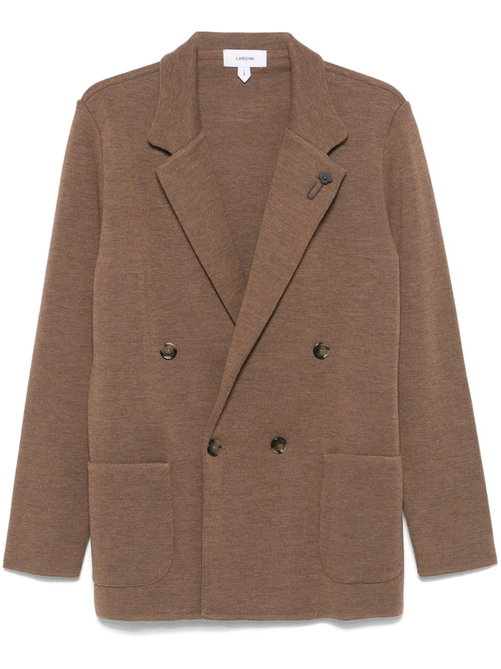 Maison-Kitsune Lardini Virgin Wool Blazer Brown Men Blazers