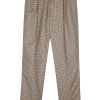 Men Tapered Pants Maison-Kitsune Lardini check-pattern Trousers Neutrals