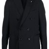 Lardini double-breasted Wool Blazer Blue Maison-Kitsune Men Blazers