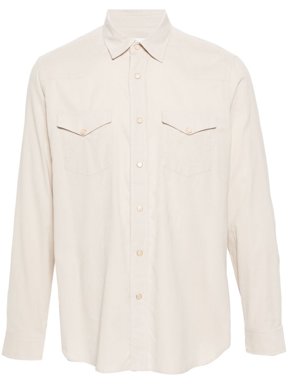 Lardini Cotton Shirt Neutrals Men Shirts Maison-Kitsune