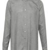 Maison-Kitsune Shirts Men Lardini wingtip-collar Shirt Grey
