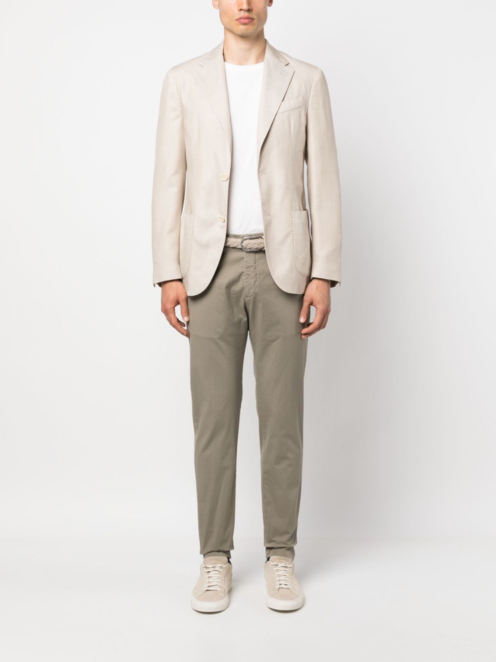 Maison-Kitsune Lardini single-breasted Blazer Neutrals Men Blazers