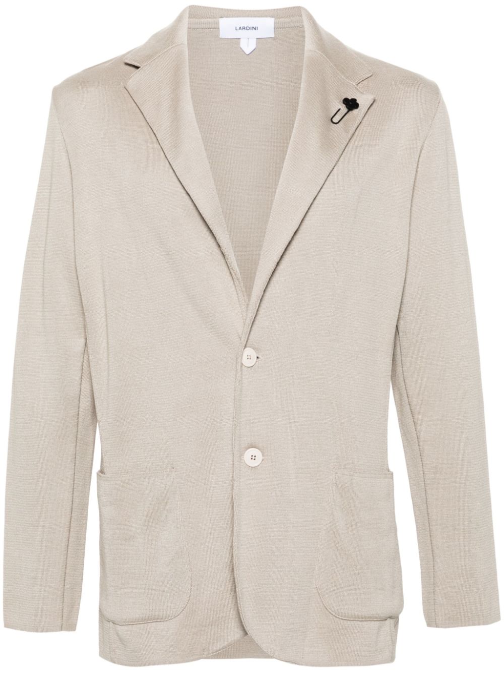 Lardini single-breasted Knitted Blazer Neutrals Men Blazers Maison-Kitsune