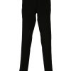 Maison-Kitsune Tailored Pants Men Lardini pressed-crease Tailored Trousers Black