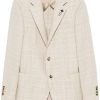 Maison-Kitsune Blazers Men Lardini Prince Of Wales Pattern Blazer Neutrals