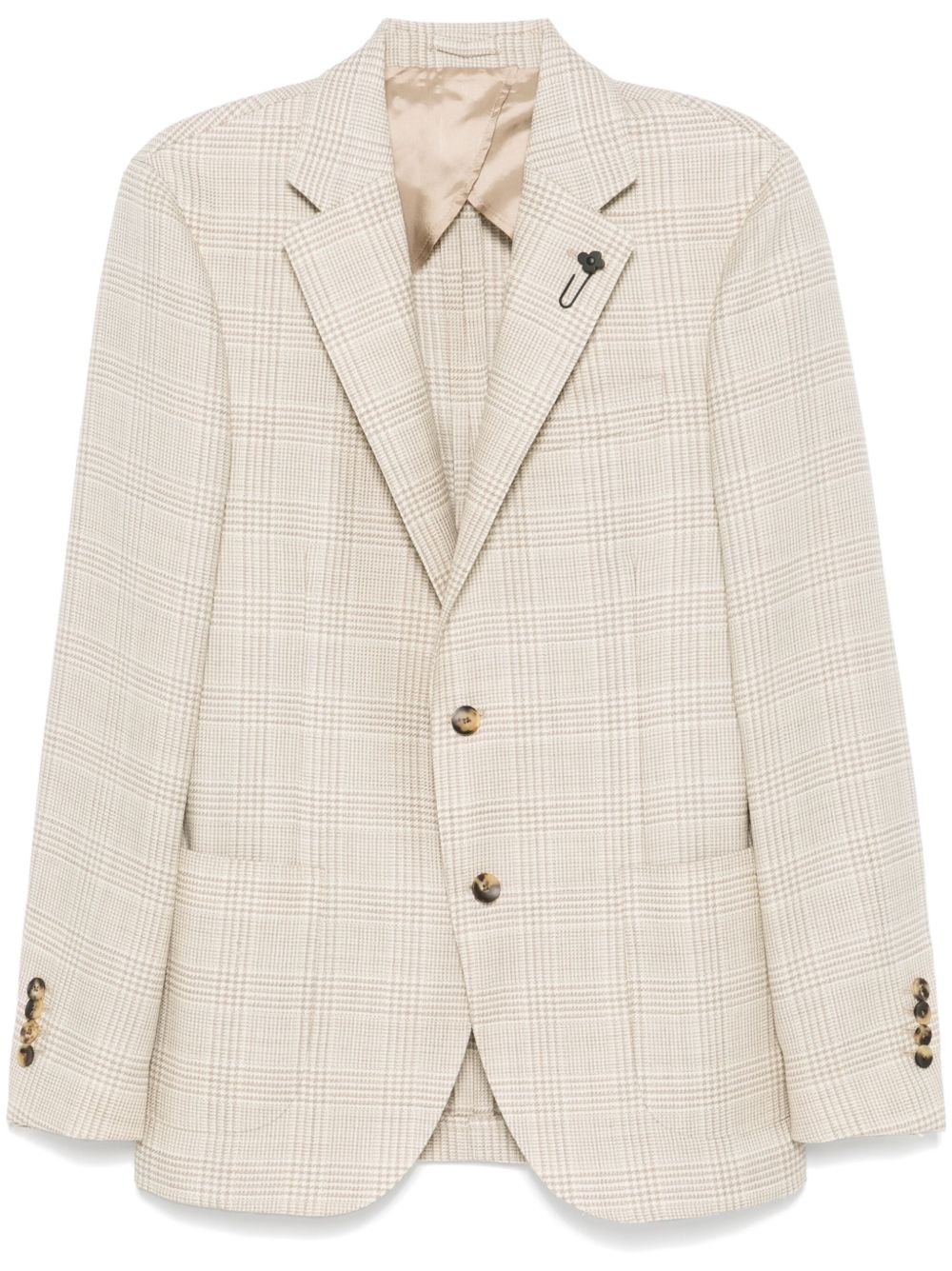 Maison-Kitsune Blazers Men Lardini Prince Of Wales Pattern Blazer Neutrals