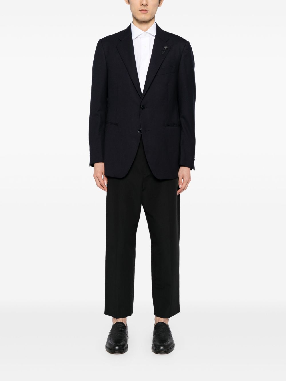 Maison-Kitsune Lardini Feeling Blazer Blue Men Blazers