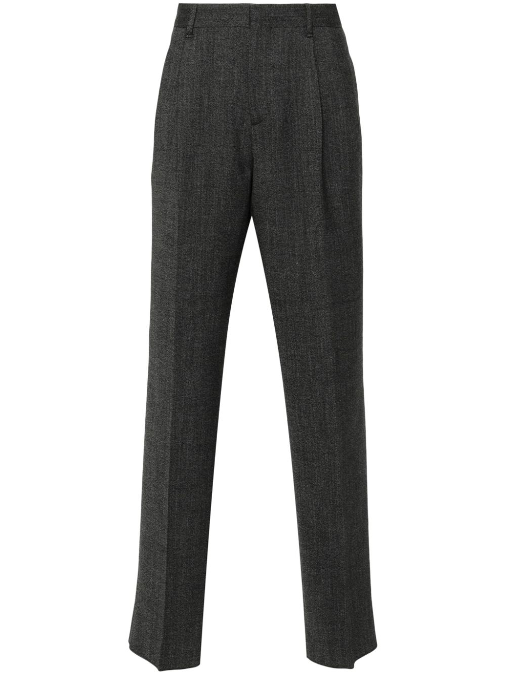 Lardini Flannel Trousers Grey Men Chinos Maison-Kitsune