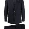 Lardini Woollen single-breasted Suit Blue Men Single Breasted Suits Maison-Kitsune