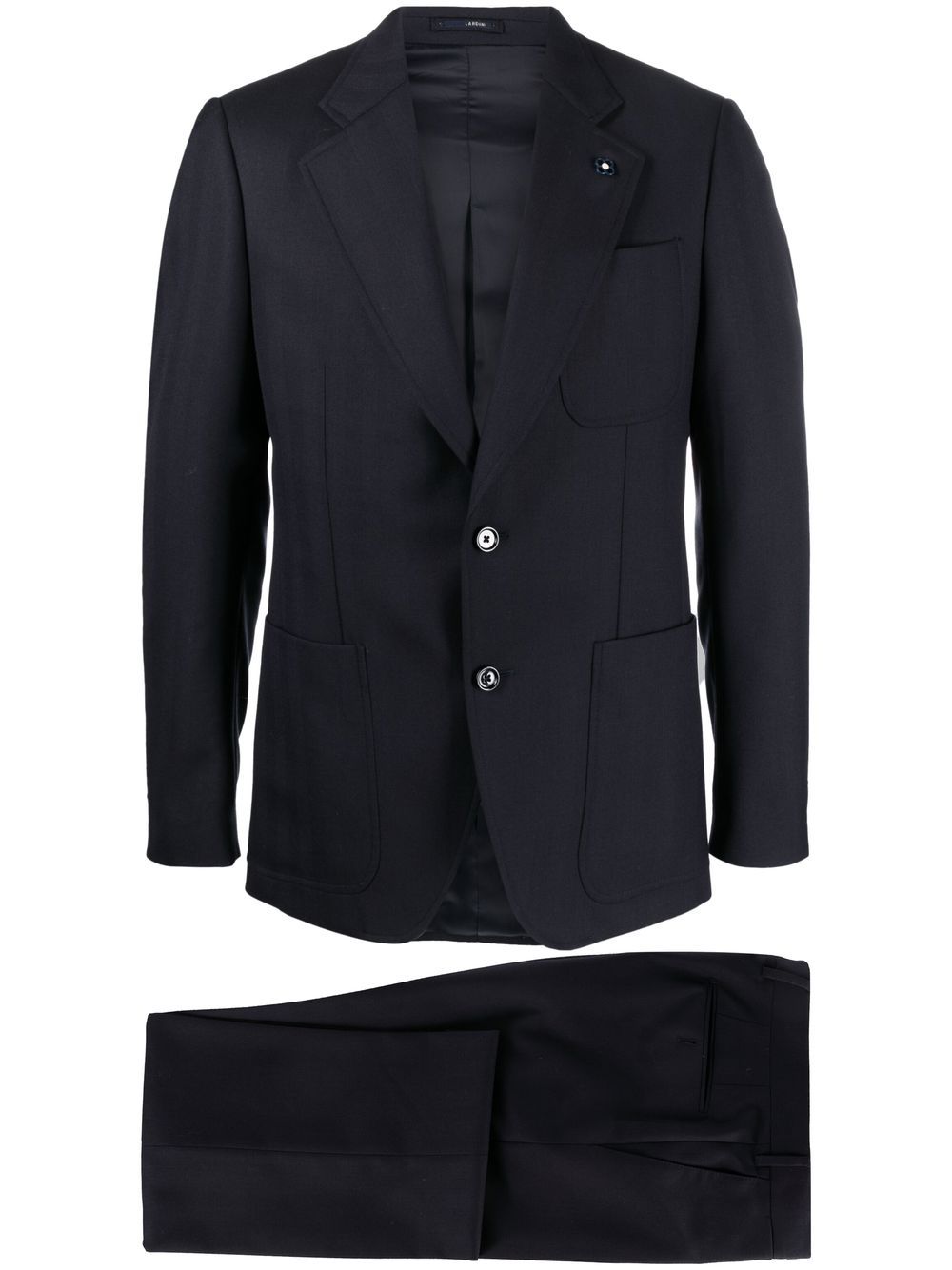 Lardini Woollen single-breasted Suit Blue Men Single Breasted Suits Maison-Kitsune