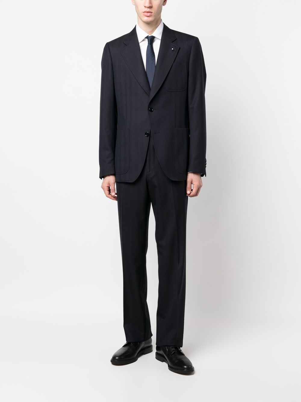 Lardini Woollen single-breasted Suit Blue Men Single Breasted Suits Maison-Kitsune