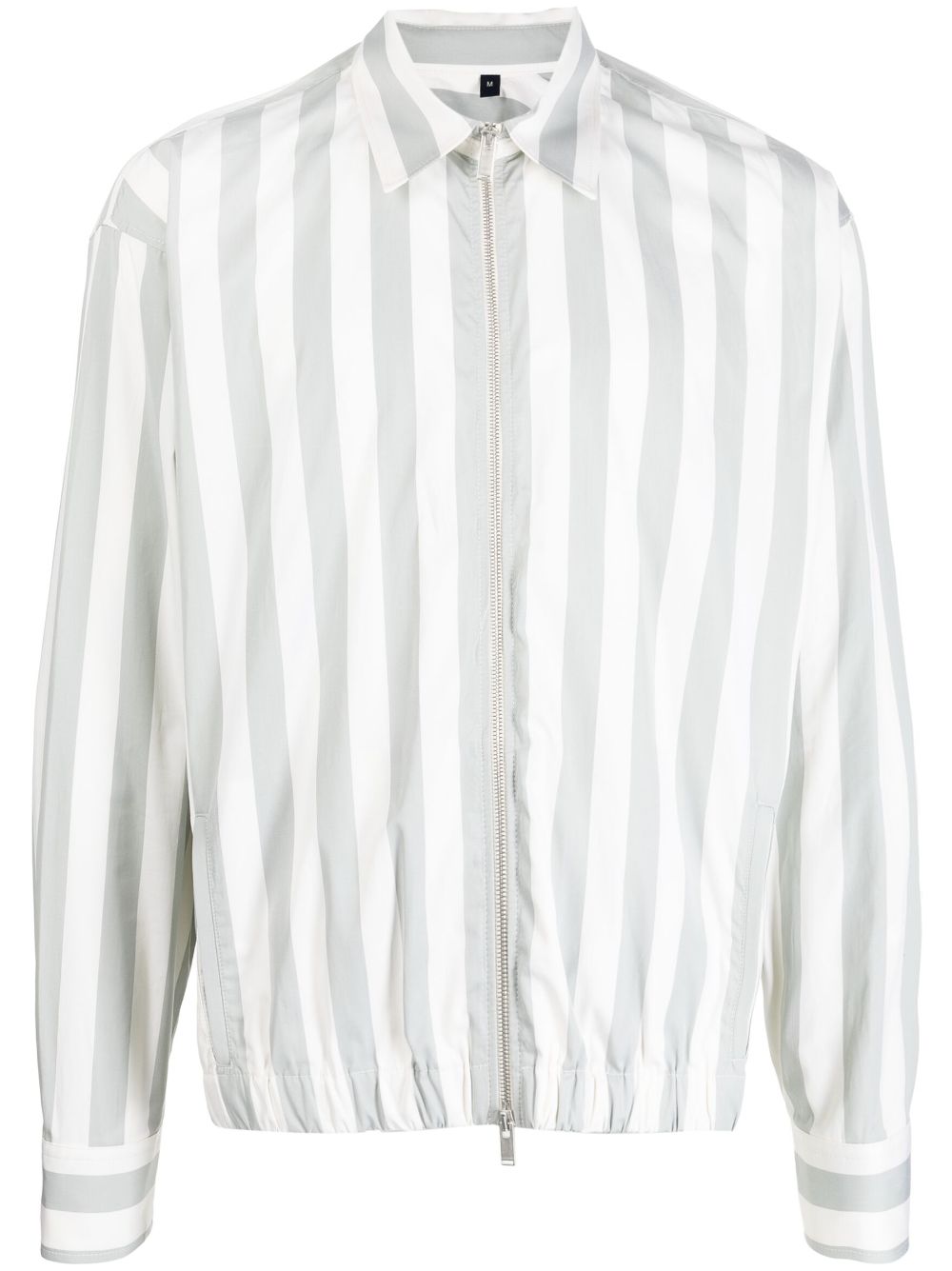 Lardini Striped zip-up Jacket Green Maison-Kitsune Men Bomber Jackets