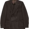 Lardini Herringbone Blazer Brown Maison-Kitsune Men Blazers