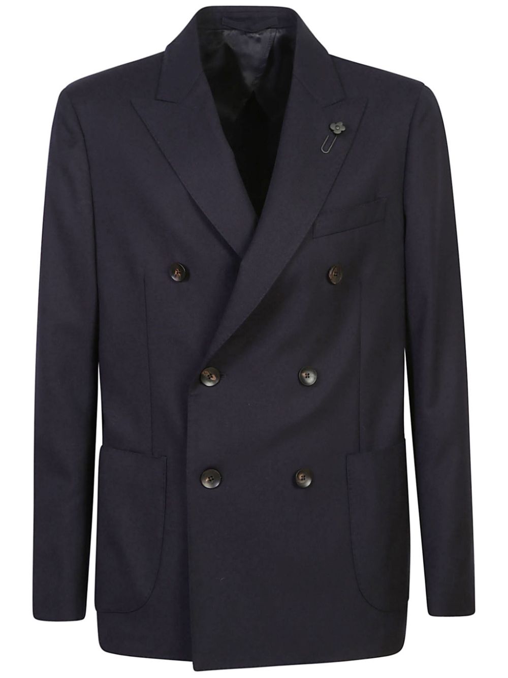 Lardini Wool Blazer Black Men Blazers Maison-Kitsune