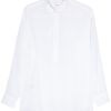 Lardini semi-sheer Cotton Shirt White Maison-Kitsune Men Shirts