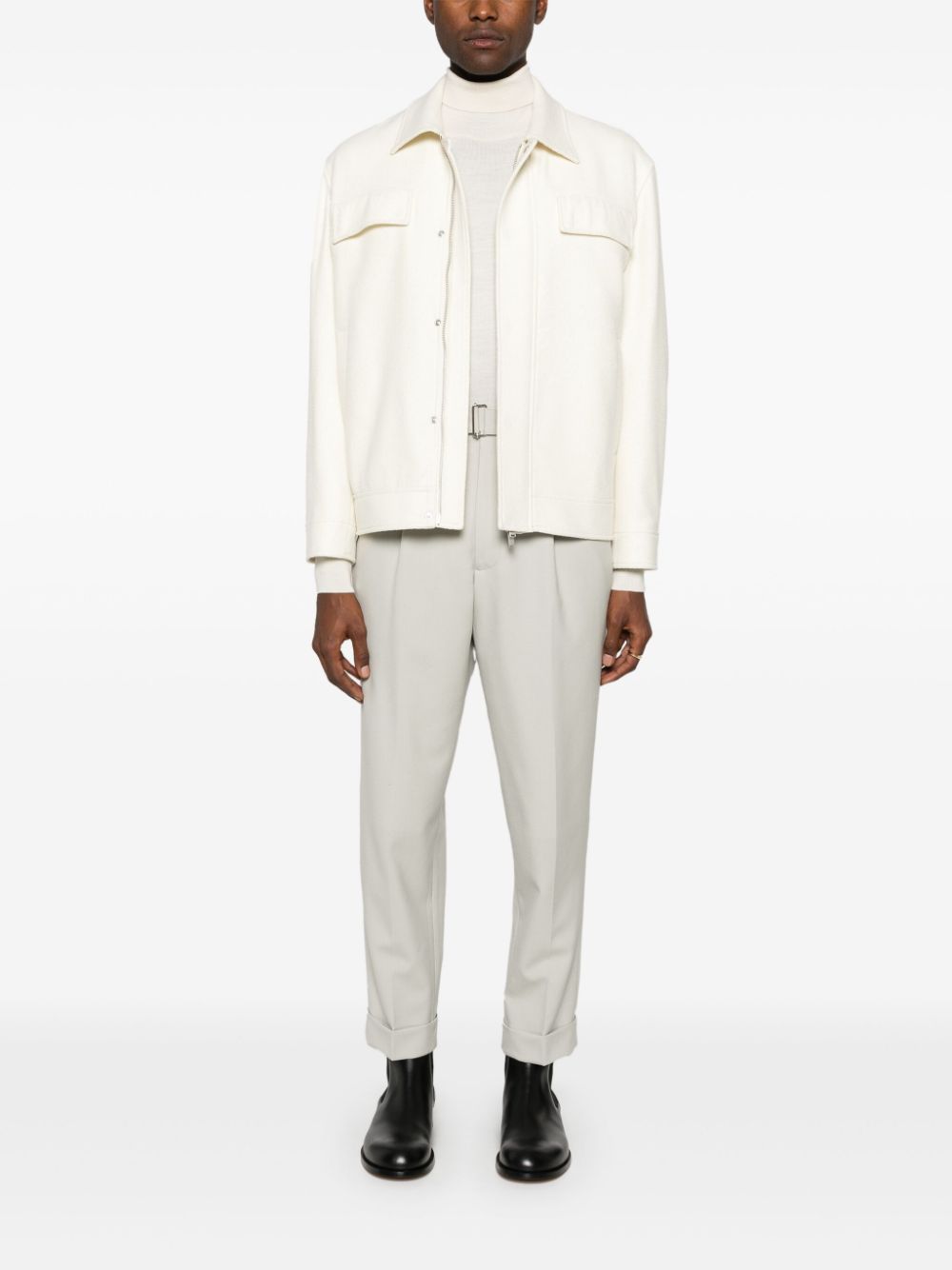 Men Shirt Jackets Maison-Kitsune Lardini Tweed Jacket Neutrals