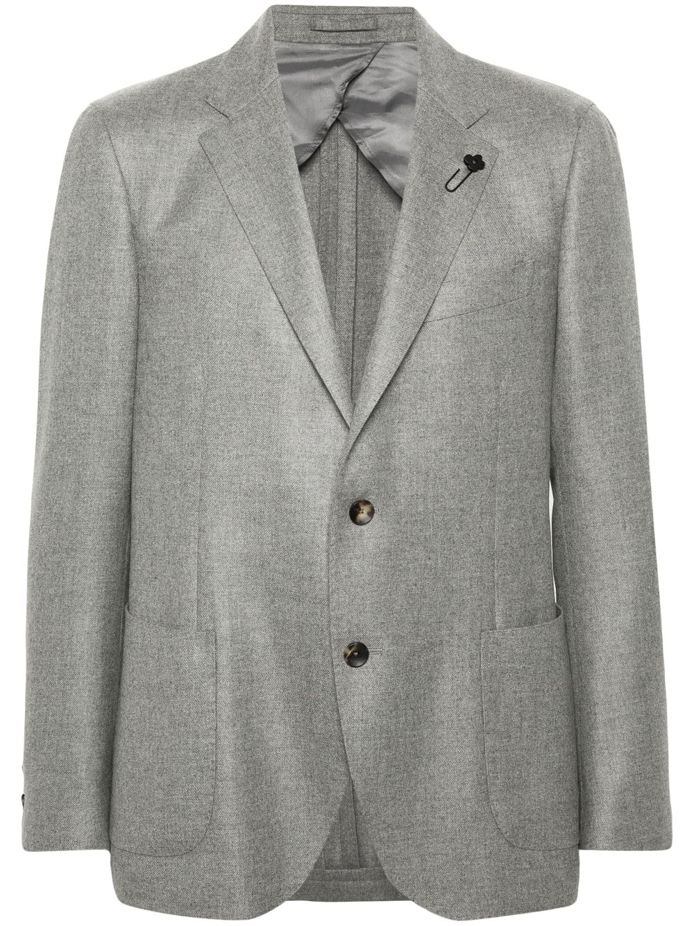 Men Blazers Maison-Kitsune Lardini single-breasted Cashmere Blazer Grey