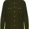 Lardini classic-collar Cotton Shirt Green Men Shirts Maison-Kitsune