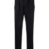 Men Tailored Pants Maison-Kitsune Lardini mid-rise Wool Tailored Trousers Blue