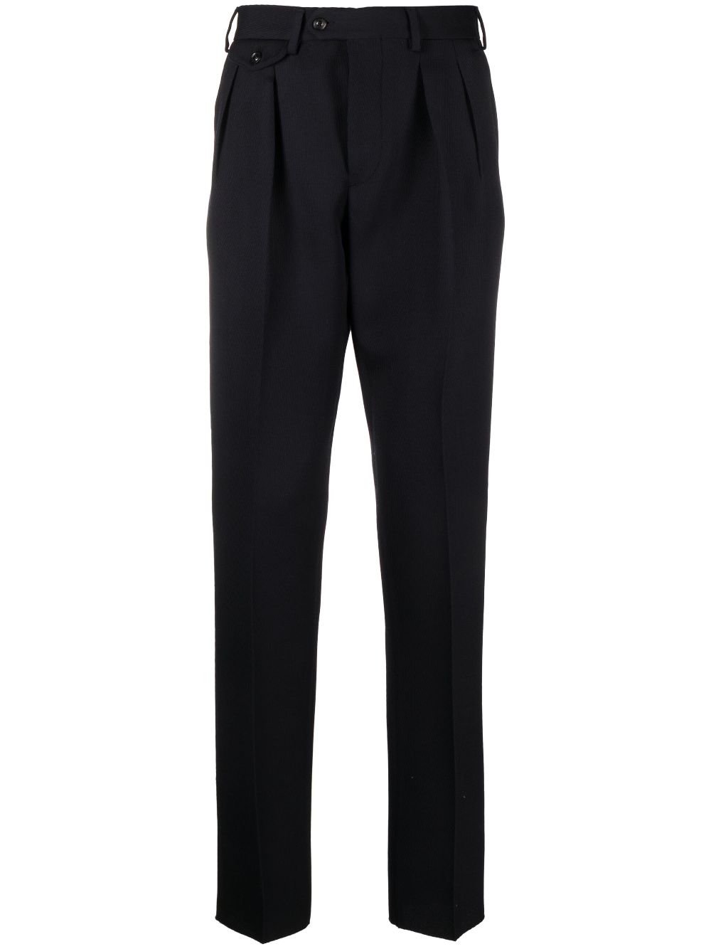 Men Tailored Pants Maison-Kitsune Lardini mid-rise Wool Tailored Trousers Blue