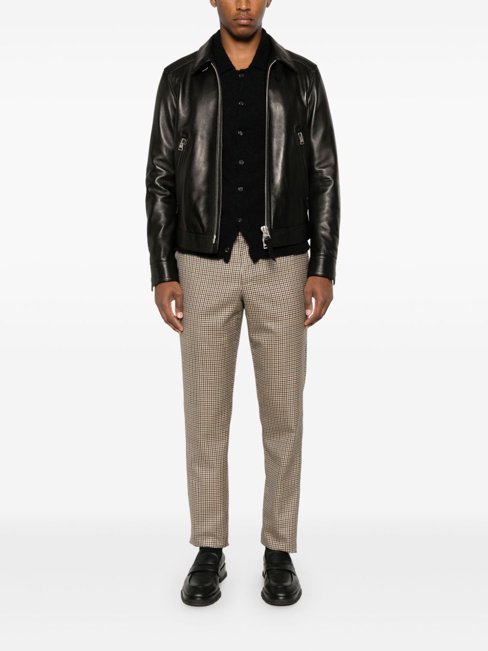 Maison-Kitsune Tapered Pants Men Lardini Drop Reg Trousers Neutrals