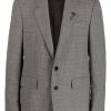 Lardini check-pattern notched-lapels Blazer Grey Maison-Kitsune Men Blazers
