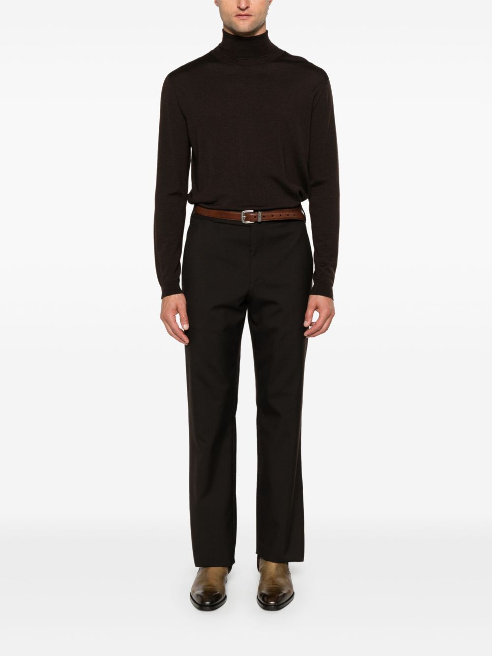 Lardini Attitude Trousers Brown Maison-Kitsune Men Tailored Pants