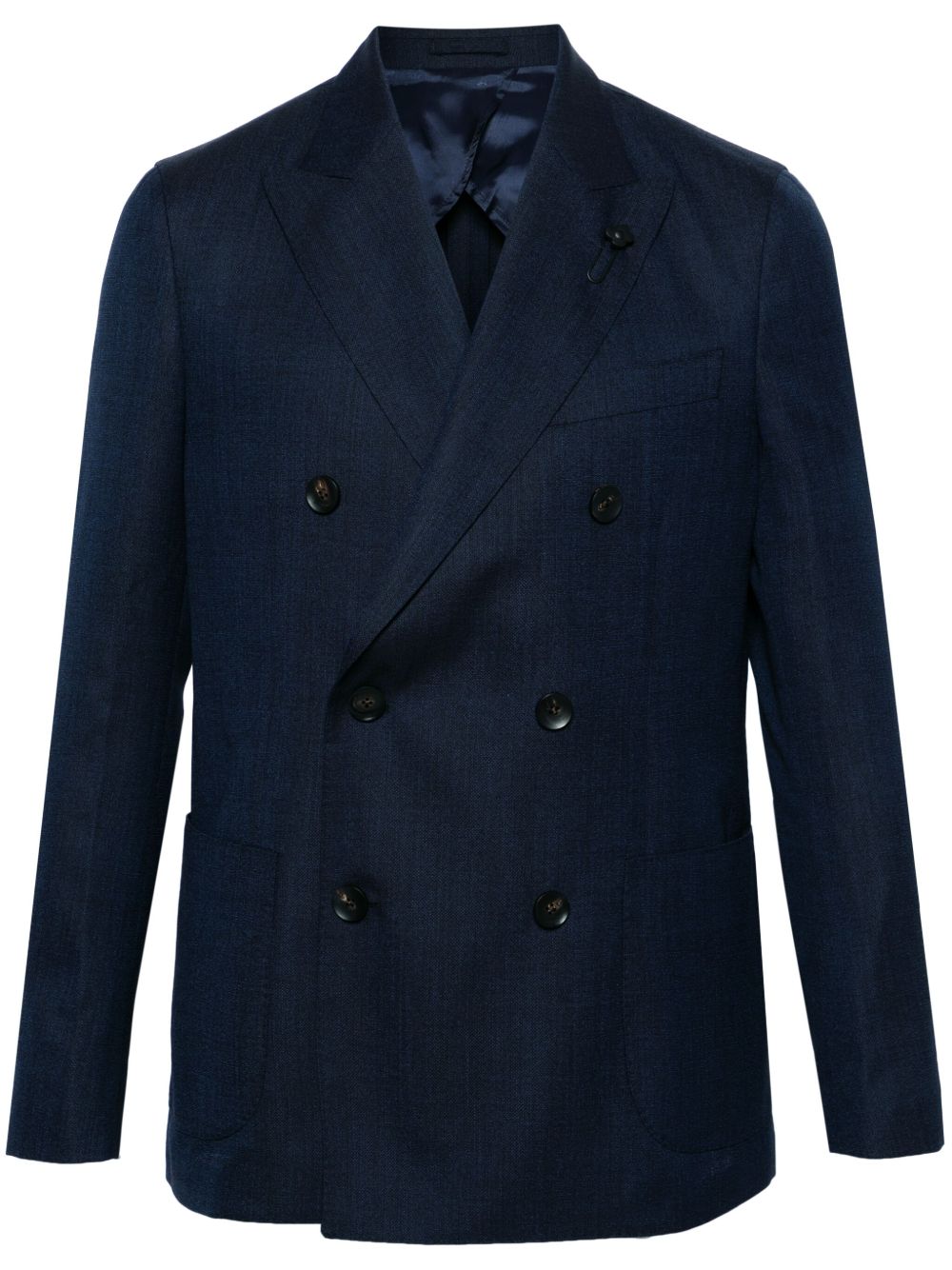 Lardini notched-lapels single-breasted Blazer Blue Men Blazers Maison-Kitsune
