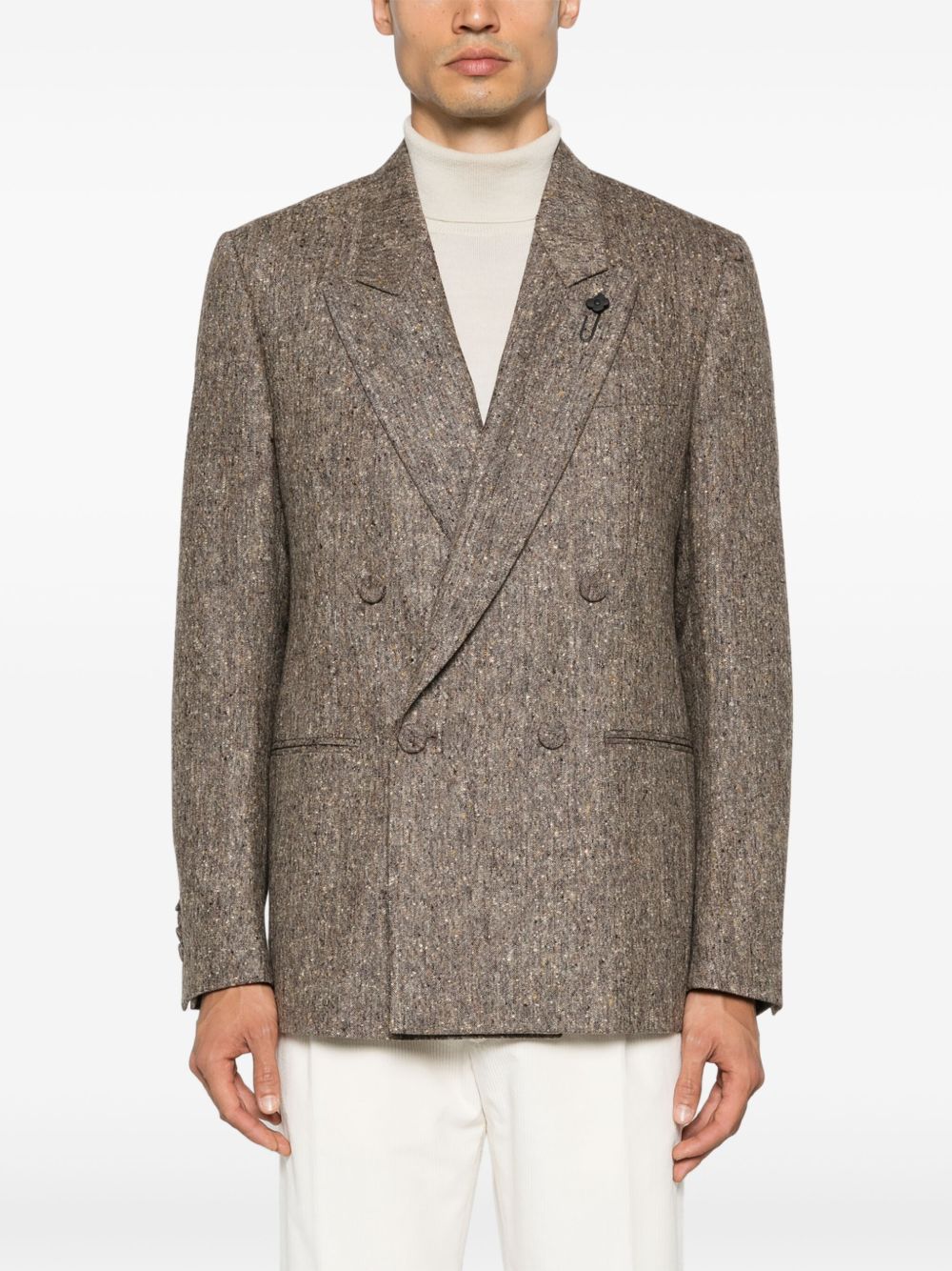 Lardini speckled-effect Blazer Brown Maison-Kitsune Men Blazers