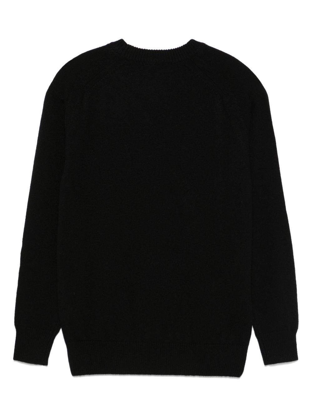 Maison-Kitsune Lardini Cashmere Sweater Black Men Knitted Sweaters